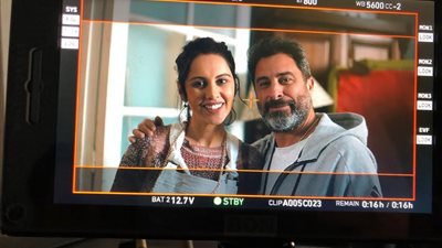 ياسمين رئيس تتعاون للمرة الرابعة مع زوجها هادي الباجوري بسبب “جارة القمر” (صورة)