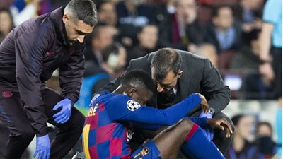 برشلونة يفتقد جهود عثمان ديمبلي 6 أشهر بسبب الإصابة