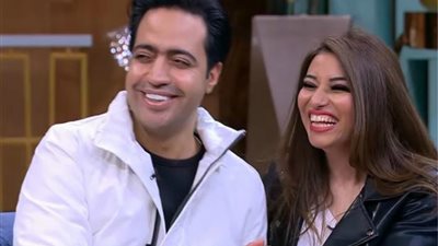 بعد زفافهما.. غادة رجب وزوجها في أول لقاء مع منى الشاذلي (فيديو)