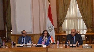 تفاصيل لقاء وزير الخارجية بوفد من اللجنة اليهودية الأمريكية (صور)