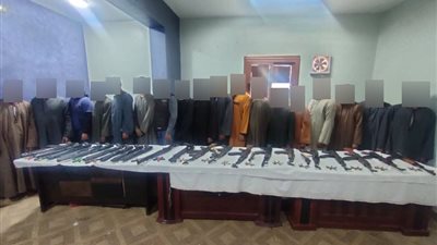 ضبط 18 متهما بحوزتهم 24 قطعة سلاح في حملة أمنية بأسيوط |صور