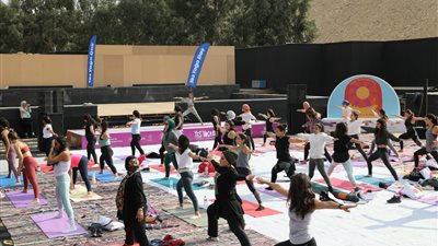 انطلاق فعاليات yes yoga day لمناهضة العنف ضد المرأة | صور
