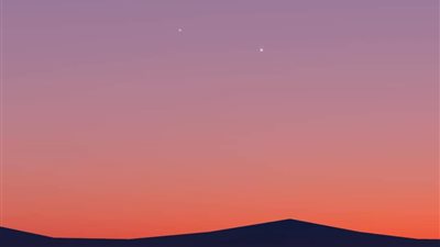 بعد غروب الشمس.. ظهور كوكبي الزهرة وعطارد معًا في السماء 