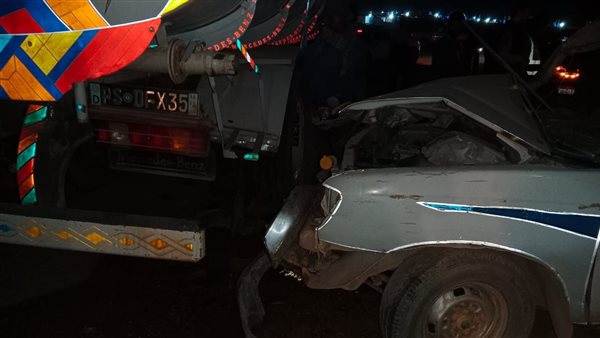 حادث تصادم سيارتين