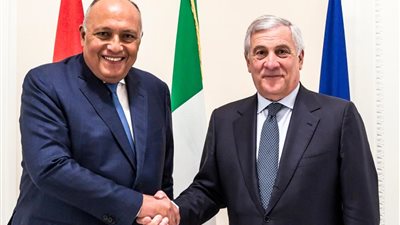 وزير خارجية إيطاليا يستقبل سامح شكري في روما 