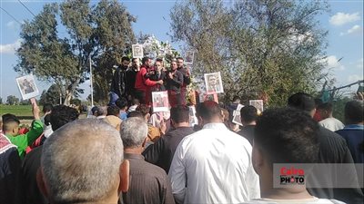 زغاريد وورود.. أهالي كفر الشيخ يودعون جثمان شهيد الغربة بعد وفاته بالسعودية | صور