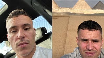 كأنه مصري.. أرون بايبر بطل مسلسل Elite يزور الأهرامات ويلتقط صور لشوارع الجيزة