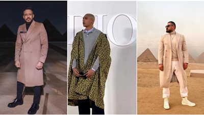محمد حماقي يرتدي الكلاسيك ومروان بابلو التايجر.. Dior تحتفل بإطلاق مجموعتها الشتوية من الأهرامات