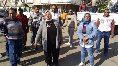 حملات مكثفة بأحياء الإسكندرية لإزالة تعديات الطرق العامة 