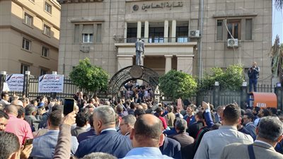 استمرار الوقفة الاحتجاجية للمحامين اعتراضًا على التسجيل بمنظومة الفاتورة الإلكترونية | بث مباشر