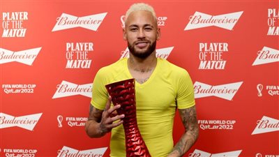 نيمار يفوز بجائزة أفضل لاعب في مباراة البرازيل وكوريا الجنوبية 