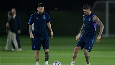 تدريبات الأرجنتين.. جاهزية دي باول ودي ماريا لمباراة هولندا في كأس العالم | فيديو 