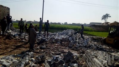 الجيزة: إزالة تعديات على الأراضي الزراعية بالعياط ومنشأة القناطر