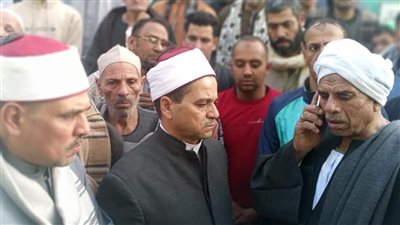 تشييع جنازة 3 شهداء من أبناء الأزهر الشريف في حادث حريق بالقليوبية