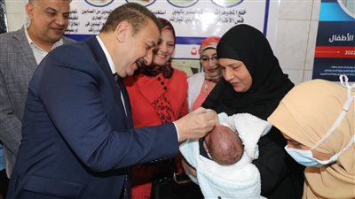 محافظ المنوفية يدشن الحملة القومية لتطعيم 675 ألف طفل ضد شلل الأطفال