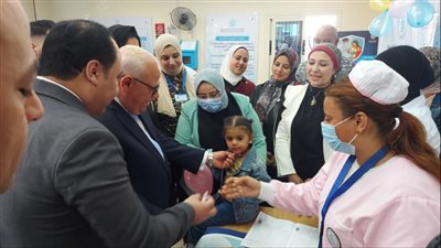 انطلاق الحملة القومية للتطعيم ضد شلل الأطفال ببورسعيد | صور 