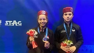 وزير الرياضة يهنئ هنا جودة بفوزها بذهبية منافسات الزوجي المختلط ببطولة العالم