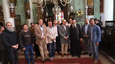 وزير القوى العاملة يزور دير سانت كاترين ويهنئ الرهبان بذكرى استشهاد القديسة| صور