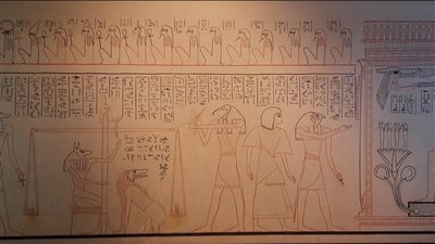 متحف التحنيط بالأقصر يعلن عرض لوحة الحق والعدالة عند المصري القديم