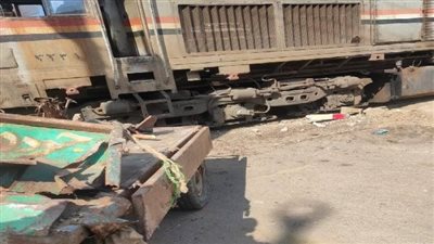 مصرع مزارع.. تفاصيل التحقيقات بواقعة تصادم قطار مع جرار زراعي في المنوفية