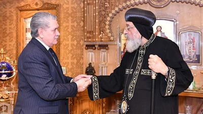 البابا تواضروس الثاني يستقبل سفير باراجواي في القاهرة