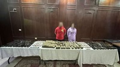 860 طربة حشيش.. القبض على شاب وفتاة بتهمة ترويج المخدرات بالجيزة 