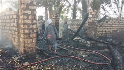 إصابة 3 أشخاص في حريق بـ 5 مزارع مواشي بالغربية