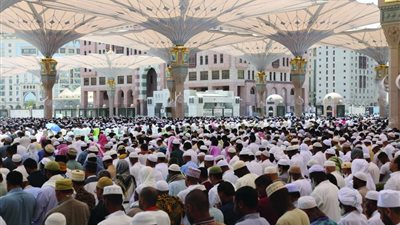 ارتفاع عدد المصلين في المسجد النبوي لأكثر من 81 مليونًا منذ بداية أغسطس الماضي
