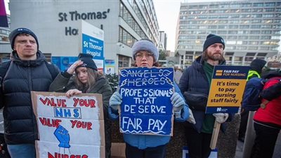 إضراب نصف مليون عامل في بريطانيا للمطالبة برفع الأجور