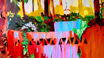 افتتاح معرض دهشور حوار مع الطبيعة للفنانة عبير دياب بقاعة الباب الثلاثاء المقبل