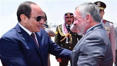 الرئيس السيسي يجري اتصالًا هاتفيًا مع العاهل الأردني الملك عبد الله الثاني بن الحسين