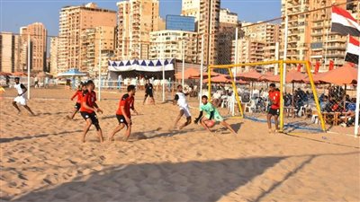 شواطئ الإسكندرية تستضيف المنتخب الوطني للكرة الشاطئية لمدة 10 أيام
