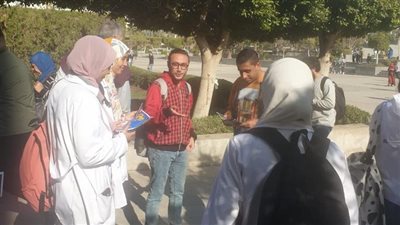 صيدلة حلوان: مشاركة الطلاب في الحملات التوعوية ينمي إحساسهم بالمسئولية المجتمعية