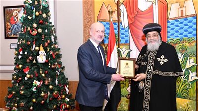البابا تواضروس خلال استقبال وزير الداخلية اللبناني: الشعب المصري على مر العصور يعيش في محبة وتآلف