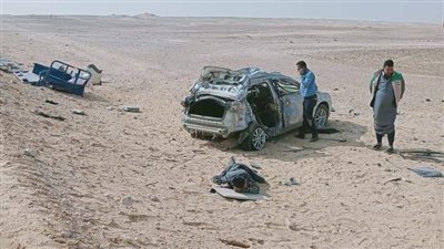 مصرع وإصابة 3 أشخاص في حادث تصادم بالوادي الجديد