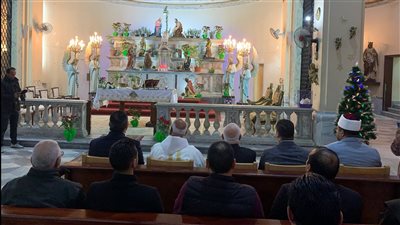 الأقباط الكاثوليك يحتفلون بعيد الميلاد في بورسعيد | صور