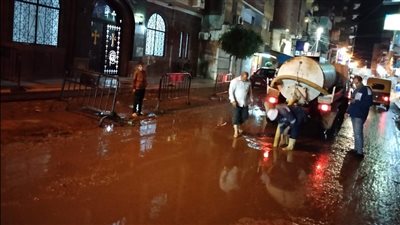 هطول الأمطار على عدد من مدن كفر الشيخ ورفع المياه من 3 مناطق