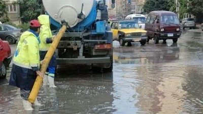 حالة طوارئ بالإسكندرية بعد غرق شوارع العجمي وبرج العرب بـ مياه الأمطار | صور 