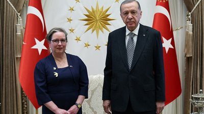 أردوغان يتسلم أوراق اعتماد سفير إسرائيل الجديد لدى تركيا