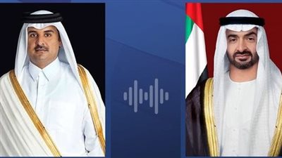 رئيس الإمارات وأمير قطر يبحثان هاتفيا سبل تعزيز التعاون المشترك