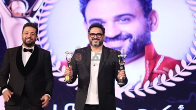 شريف منير وأمير كرارة وأكرم حسني وأنغام وحمو بيكا.. أبرز المكرمين في حفل وشوشة 2022| صور