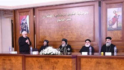 البابا تواضروس الثاني يستقبل وفد الأمانة العامة للمدارس المسيحية بالإسكندرية