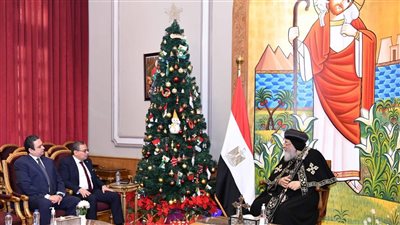 وفد هيئة الرقابة الإدارية يزور البابا تواضروس الثاني للتهنئة بعيد الميلاد المجيد │ صور