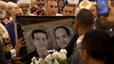 بالزغاريد.. الأقباط يستقبلون الرئيس السيسي داخل كاتدرائية العاصمة الإدراية خلال احتفالات عيد الميلاد المجيد