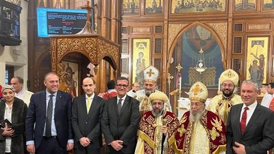 الاتحاد العام للمصريين بالخارج ببريطانيا يشارك في الاحتفال بعيد الميلاد المجيد