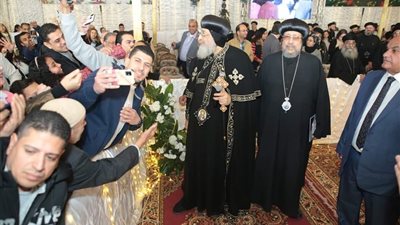 البابا تواضروس الثاني يلتقي صباح اليوم الأقباط من المهنئين بعيد الميلاد