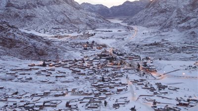 هل الحرارة بـ مدينة سانت كاترين 10 درجات تحت الصفر؟.. الأرصاد تجيب