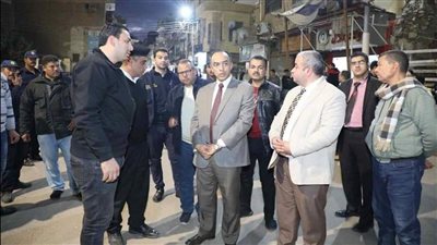 نائب محافظ المنيا يتفقد موقع انهيار جزئي لمنزل بحي وسط المدينة 