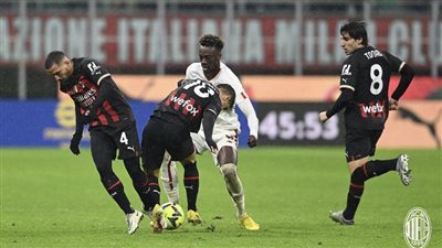 التعادل الإيجابي يحسم مباراة روما وميلان في قمة الجولة 17 من الدوري الإيطالي 