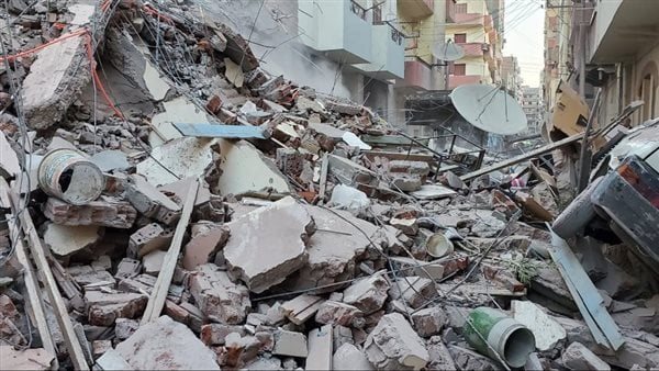 عقار أسيوط المنهار